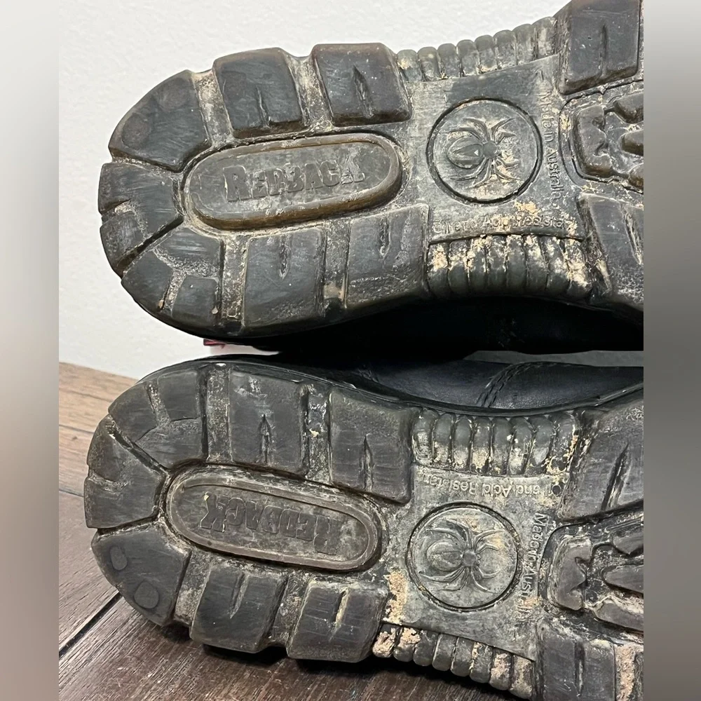 Redback Black Leather Chelsea Boots Mens US size 9.5 - Picture 11 of 12